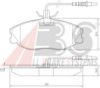 PEUGE 425132 Brake Pad Set, disc brake